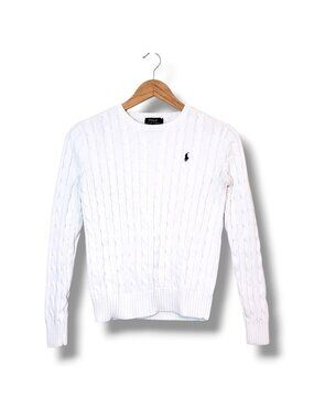 Polo Ralph Lauren Cable Knit Sweater White Size Women's S
